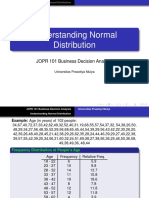 Understanding Normal Distribution: JOPR 101 Business Decision Analysis