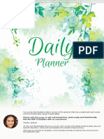 Daily Planner Floral Style