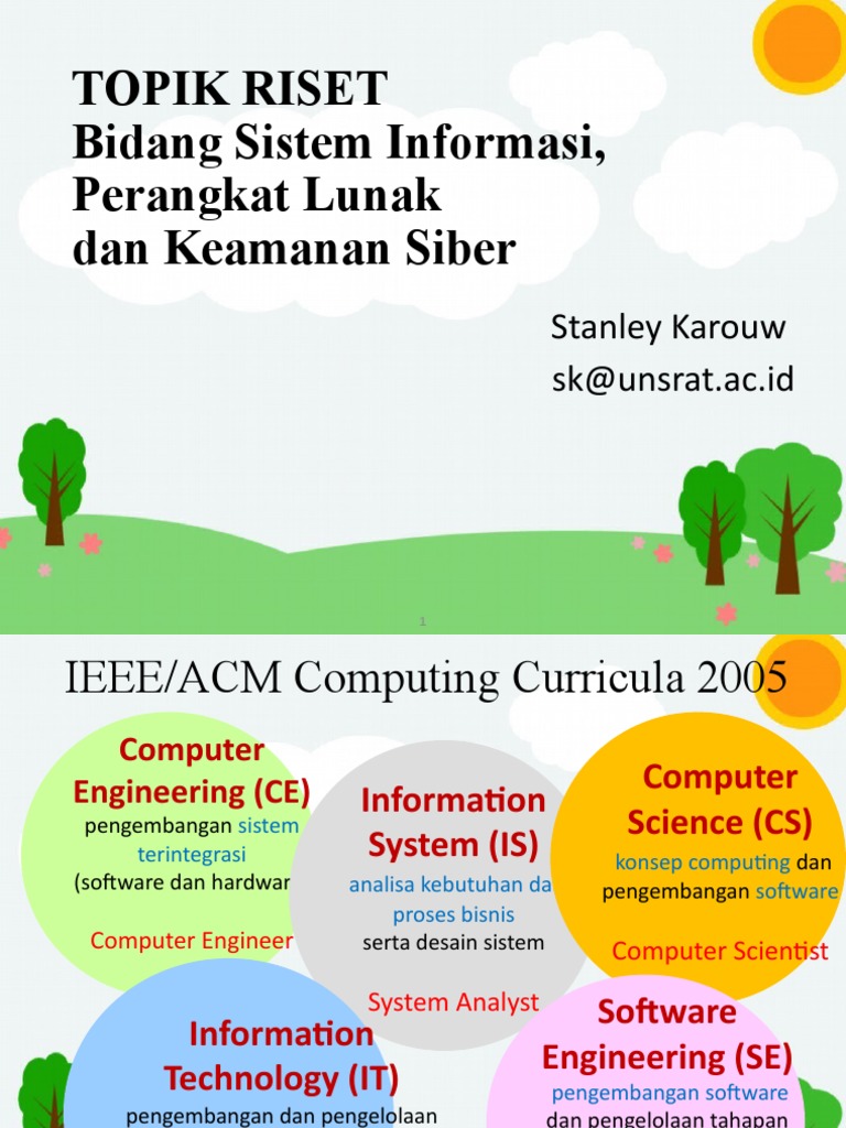 Topik Riset dalam Kurikulum Komputasi | PDF | Computers