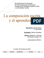 La composición escrita y el aprendizaje: tipos de textos