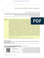 Antibiotic Prophylaxis For Transurethral Urological Surgeries: Systematic Review