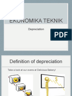 Ekonomika Teknik: Depreciation