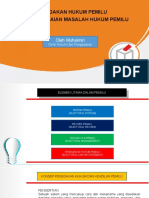 Penegakan Hukum Pemilu Dan Penyelesaian Masalah Hukum Pemilu