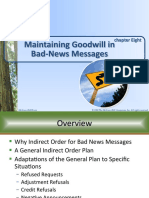 Maintaining Goodwill in Bad-News Messages