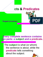 unit 2 SUBJECT AND PREDICATE