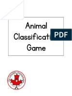 Animal Classification Game