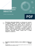 Proiectarea Demersului Didactic