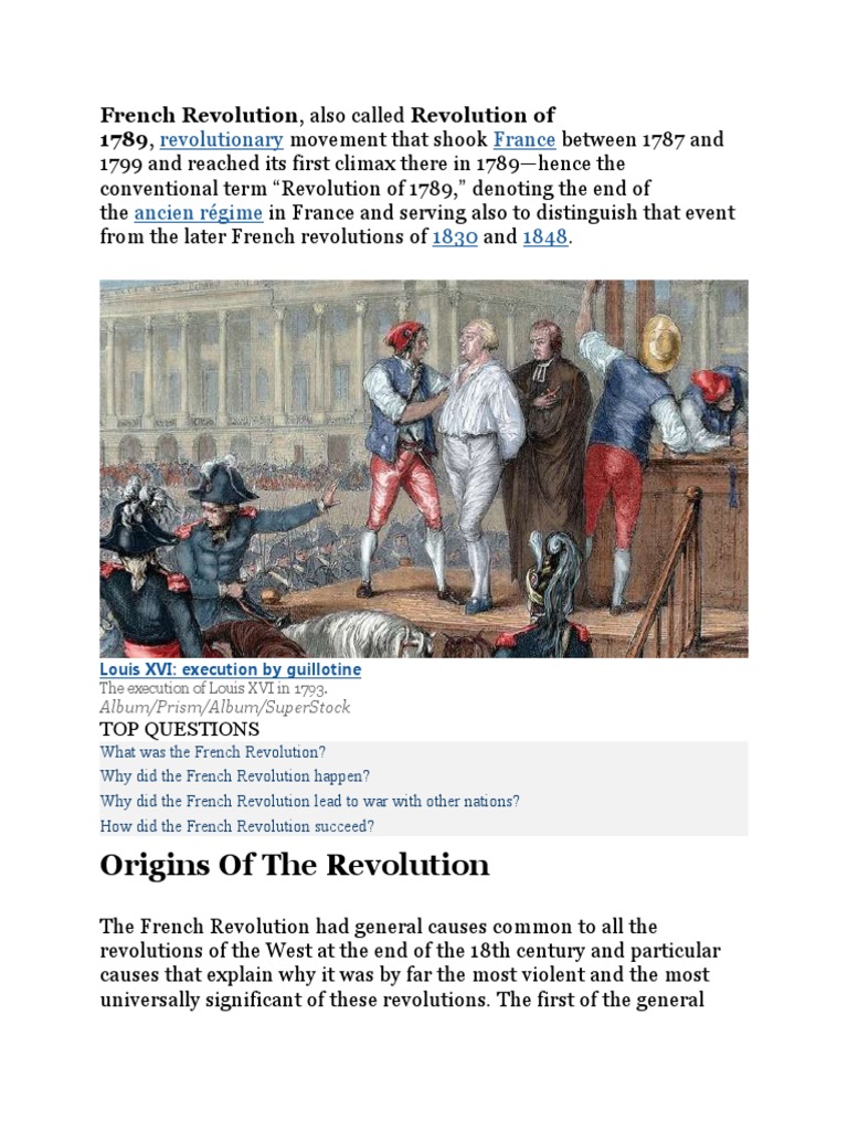 the ancien regime and the french revolution