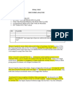 Final Test Discourse Analysis Part A