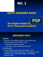 Acute Abdomen Basic: Sub Bagian Bedah Digestif RS DR Moewardi Surakarta