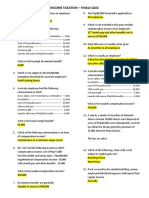 Income Taxation - Finals Quizzes