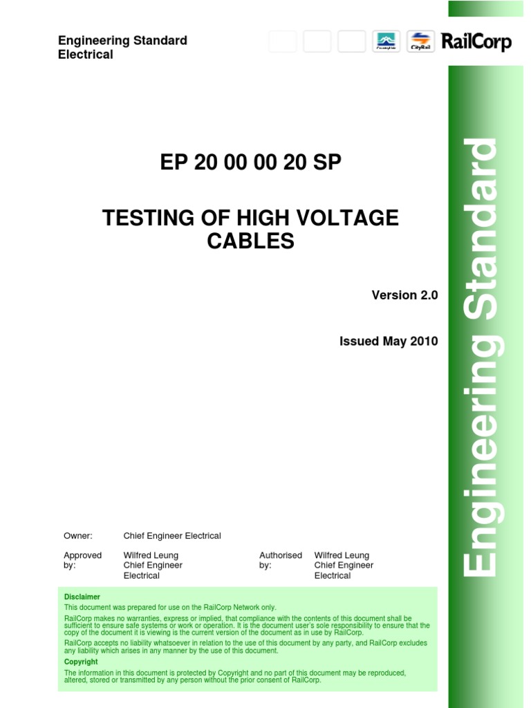 Testing of High Voltage Cables | PDF | Insulator (Electricity ...