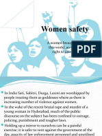 Women Safety: A Women Brought You Into This World, So You Have No Right To Disrespect One