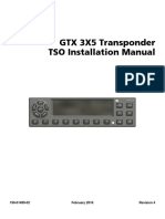 GTX 3X5 Transponder TSO Installation Manual: 190-01499-02 February 2016 Revision 4