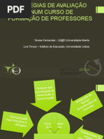 Estratégias de Avaliação Digital Num Curso de Formação de Professores