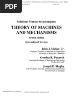 Solutions Manual Theory of Machine and M