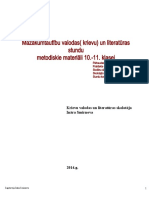 Mazākumtautību Valodas (Krievu) Un Literatūras Stundu Metodiskie Materiāli 10.-11. Klasei