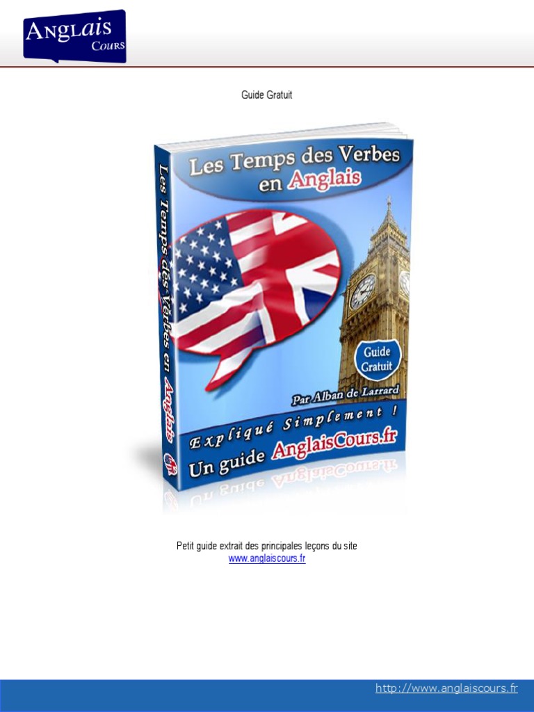 Les Temps Verbaux en Anglais | PDF | Verbe | Conjugaison