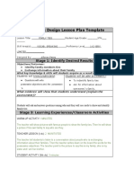 Backwards Design Lesson Plan Template: Stage 1: Identify Desired Results