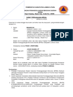 Surat Perjanjan Kerja Fasilitator BPBD Klu (Agus Suandi)