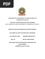 Assignment of Profesor Nick Wanjohi