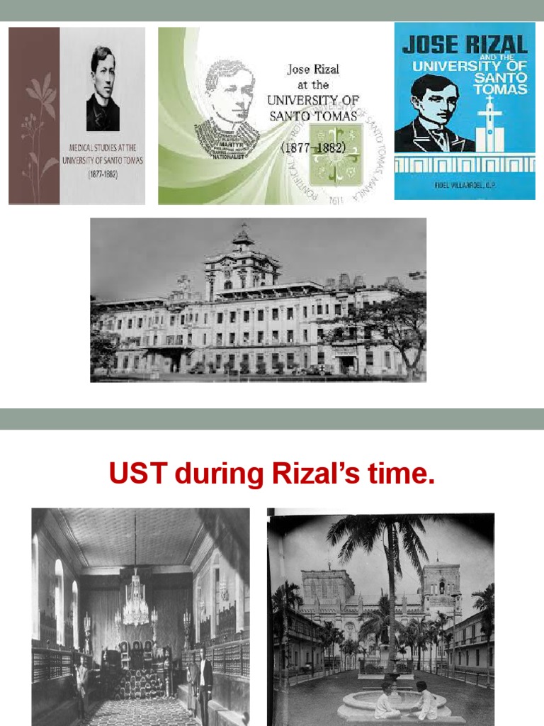 Topic On Rizal in UST PDF