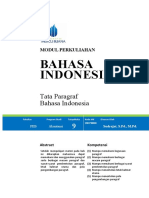 Modul 9 Tata Paragraf Bahasa Indonesia (Jadi)