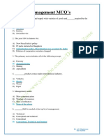 Management MCQ Questions