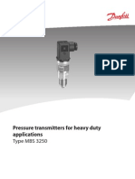 Pressure Transmitters For Heavy Duty Applications: Type MBS 3250