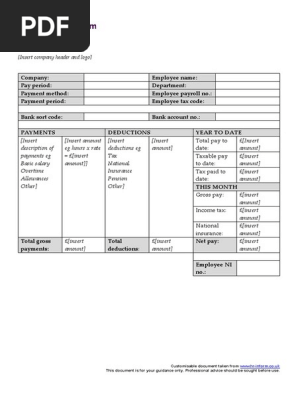 Template Payslips