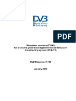 Modulator Interface (T2-MI) For A Second Generation Digital Terrestrial Television Broadcasting System (DVB-T2)