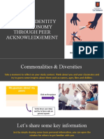 Building Identity and Autonomy Through Peer Acknowledgement: Sara Montoya Self-Access Learning Materials