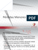 03 Perdidas Menores - Tuberias Simples, Capacidad, Diseño y Calibracion