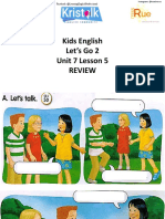 Kids English Let's Go 2 Unit 7 Lesson 5 REVIEW