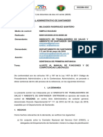 2018-695-00 Fallo de Primera Instancia - SN Decreto Departamental 111 de 2018