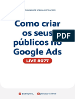 Live 077 - Como Criar Os Seus Públicos No Google Ads