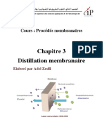 Chapitre 3 Distillation Membranaire (MP CIP2)