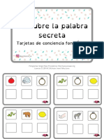 Conciencia Fonologica Descubre La Palabra Secreta