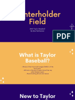 Winterholder Field: 2021 Taylor Baseball by Kyle Kelsheimer