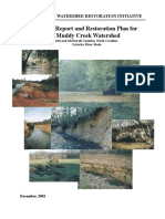 Feasibility Report and Restoration Plan For The Muddy Creek Watershed
