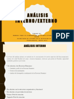 Analisis Interno y Externo de La Insittucion