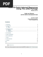 HOWTO Fetch Internet Resources Using The Urllib Package: Guido Van Rossum and The Python Development Team