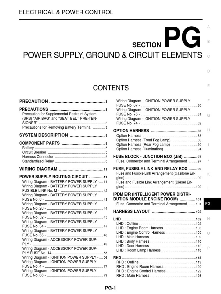 Electrical Power Control Guide | PDF | Fuse (Electrical) | Airbag