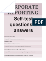 ICAEW Advanced Level Corporate Reporting Study Manual Chapter Wise Self-Test Questions With Immediate Answers