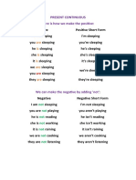 Present Continuous INTRO A