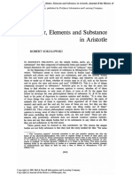 [1970] Sokolowski, R. - Matter, elements and substance in Aristotle