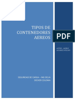 Contenedores aéreos: tipos estándar, de seguridad, isotérmicos y para animales