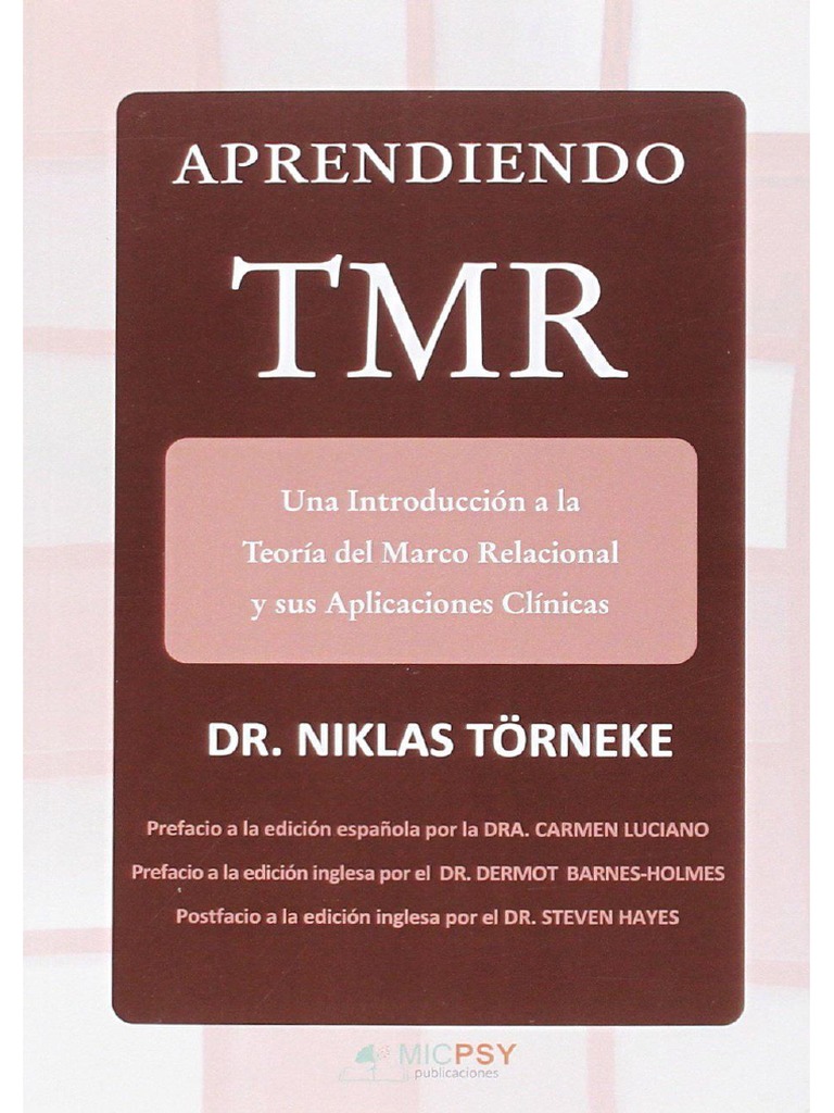 Aprendiendo TMR - Una Introduccion A La Teoria Del Marco Relacional y ...