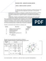 MDF - 2D - Analiza Cu Diferente Finite A Placilor