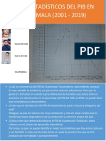 Datos Estadísticos Del Pib en GUATEMALA (2001 - 2019) : Isaí Martínez